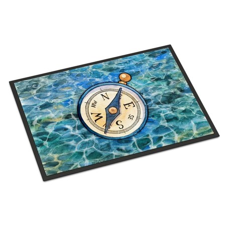 Carolines Treasures 18 x 27 in. Compass Indoor or Outdoor Mat BB5347MAT